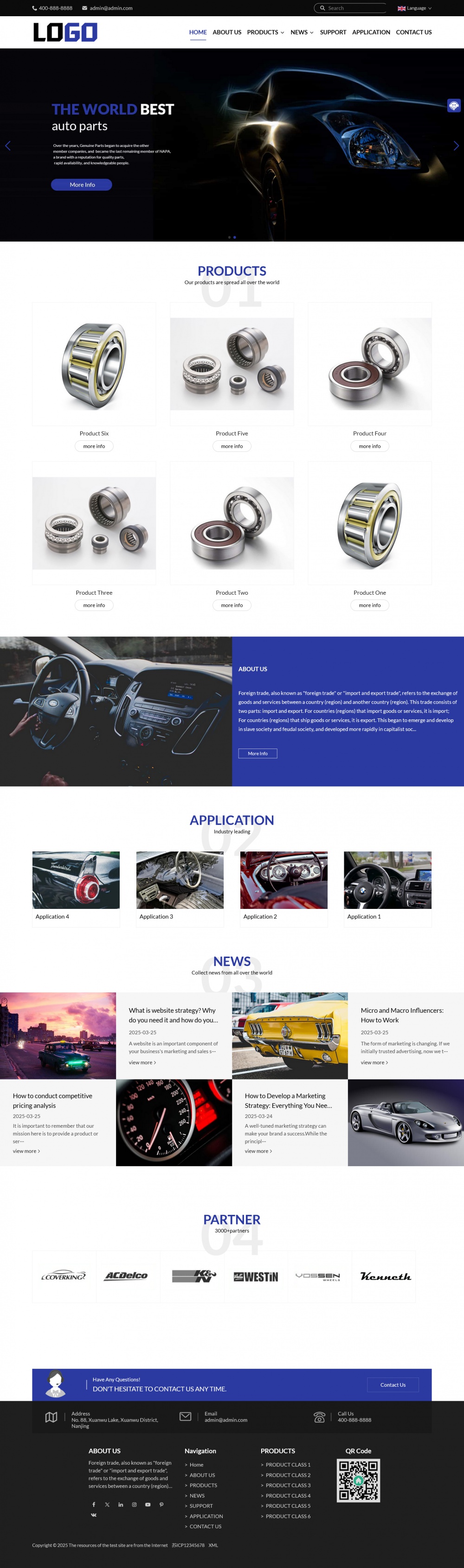 图片[1]-（响应式）中英双语外贸企业网站模板-七七博客