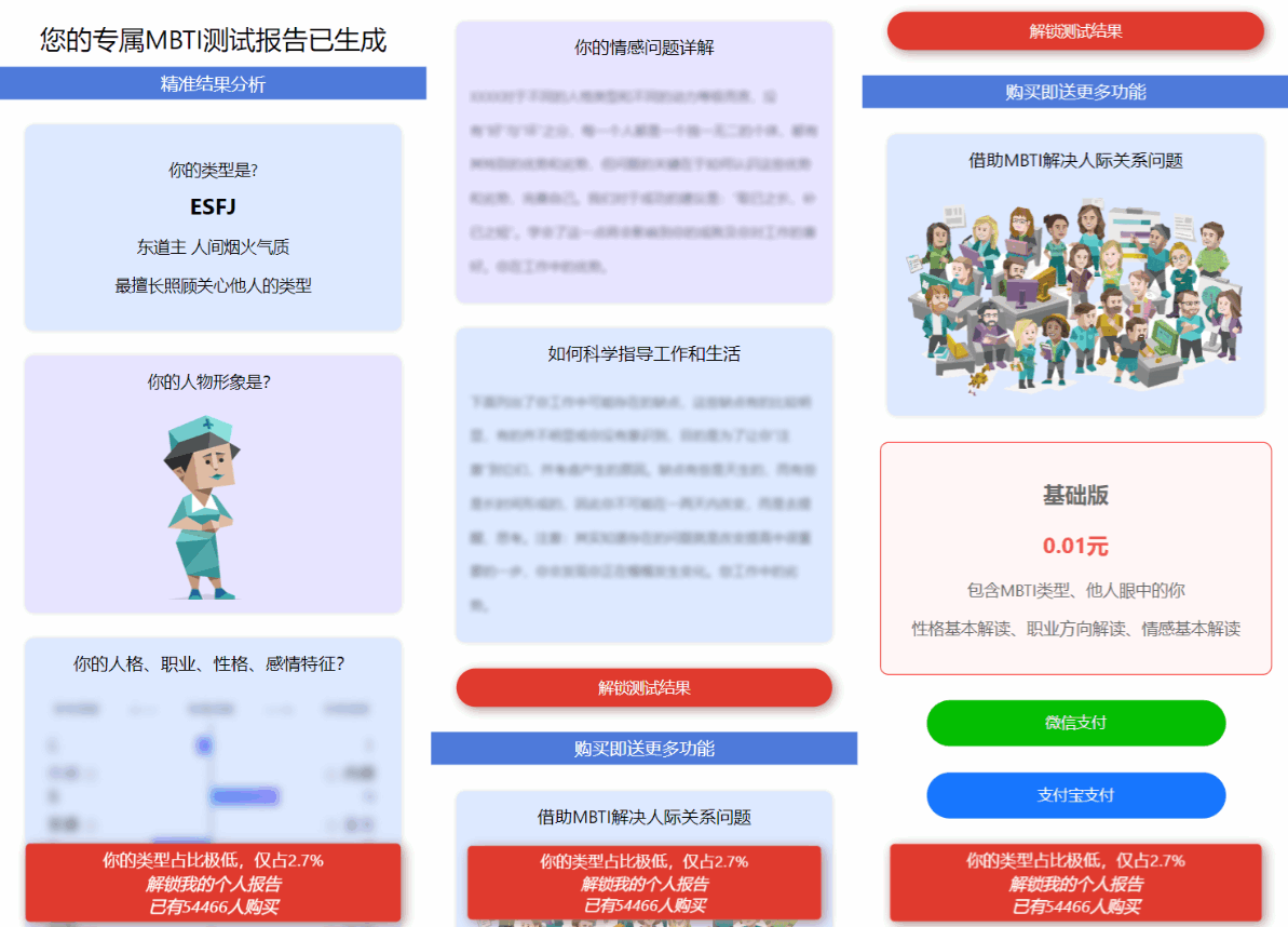 图片[4]-MBTI性格测试网站源码带h5端 亲测-七七博客